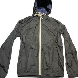 Invicta Black Windbreaker with Cream Accents